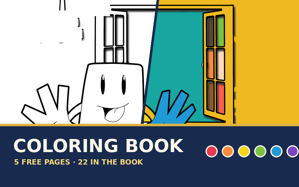 Switching Shoes Coloring Book key art